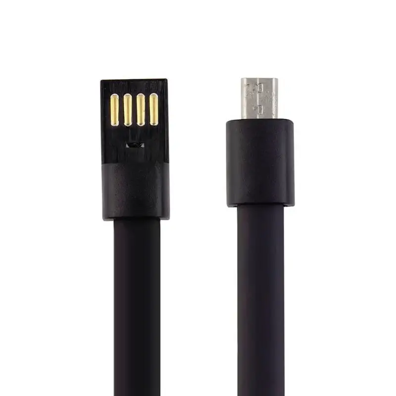 6 шт мини USB кабель браслет плоский кабель для зарядки данных браслет для iPhone для Android(6 цветов