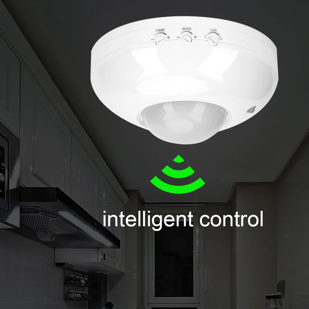 

Adjustable Infrared Motion Sensor Switch 110V-240V Body Motion Movement Ceiling Infrared Sensor Detector Light Bulb Switch