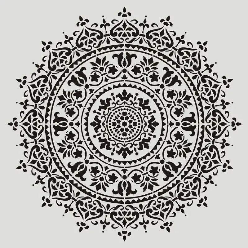 4 шт./компл. Мандала/цветочный трафарет настенная живопись шаблон чертежа «сделай сам» для пола Плитки ветрины