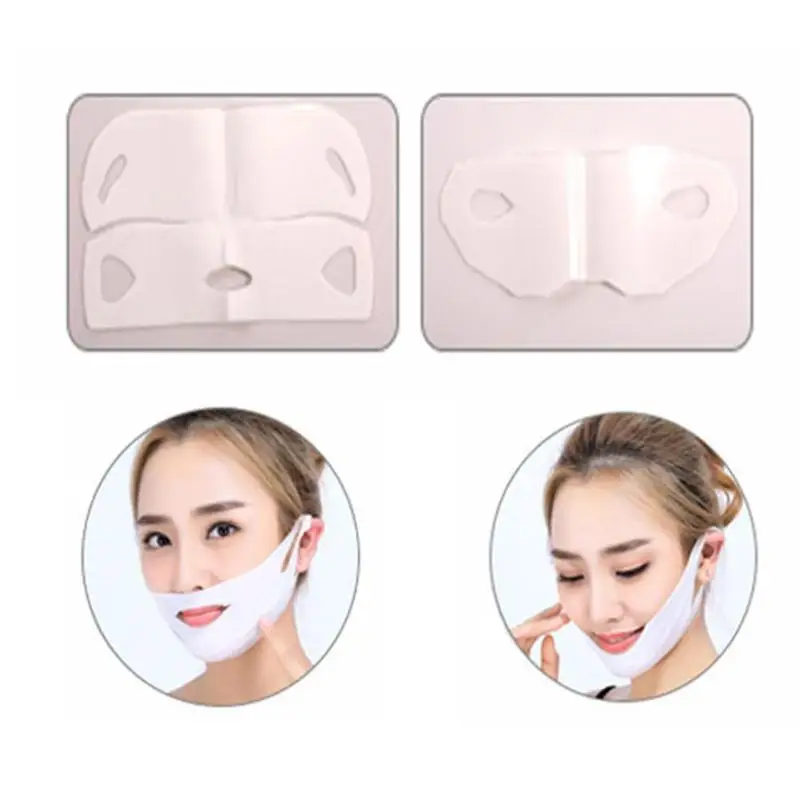 1 шт. 4D двойная v-образная маска для лица, укрепляющая маска для похудения лица, тонкая маска, прибор для ухода за лицом