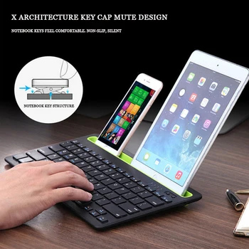

Phablet notebook silent keyboard multi-system support integrated card slot Bluetooth keyboard smart power saving anti-skid comfo