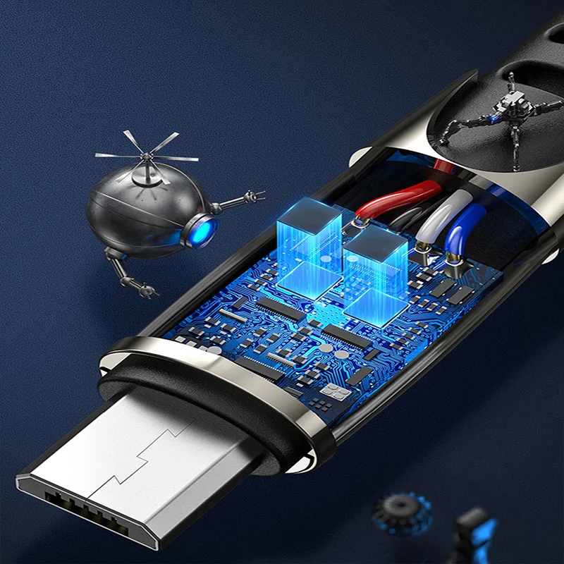 1 м 2 м 3 м длинный Micro Usb зарядный провод шнур Micro Usb зарядное устройство Kablo 3A для samsung S6 S7 huawei Xiaomi Denim Android телефонный кабель