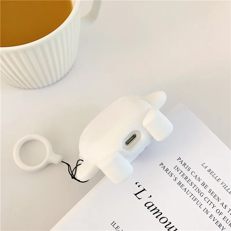 Прекрасный sanrio Cinnamoroll 3D силиконовый чехол для Apple Airpods чехол s Bluetooth наушники защитный чехол с кольцом на палец