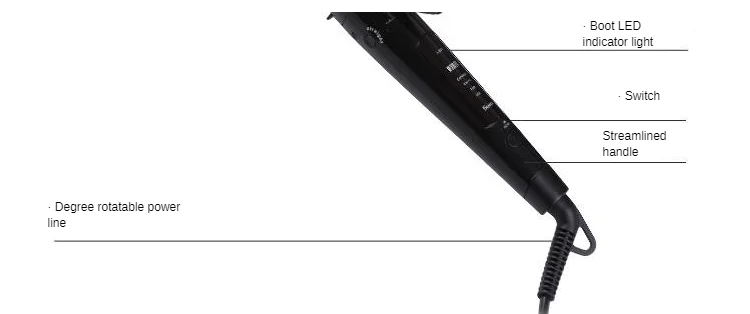 Volume/Straight Hair-in-Marcel Waver Wet And Dry Dual Purpose Pear Twisted Rolls Straight Dual Purpose Marcel Waver Expor
