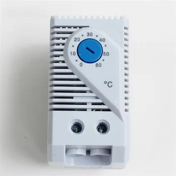 

Cooling Thermostat Temperature Controller JWT6011F for Distribution Box Fan Cabinet Thermostat Control Switch 0~60℃