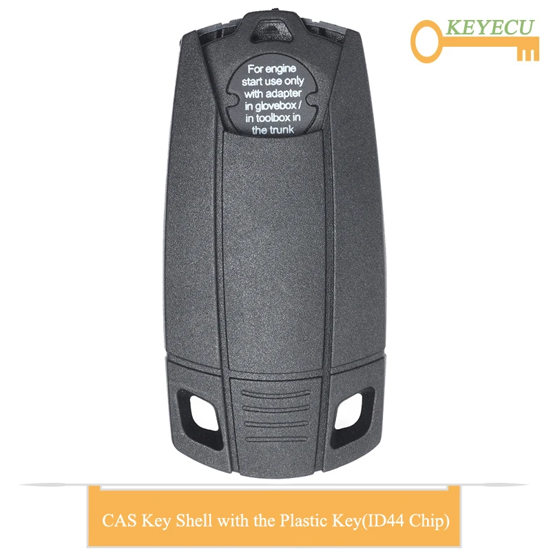 

KEYECU Replacement CAS Smart Emergency Car Key Shell Case + Transponder Small Key With Chip ID44 for BMW X5 X6 E93 E92 E60