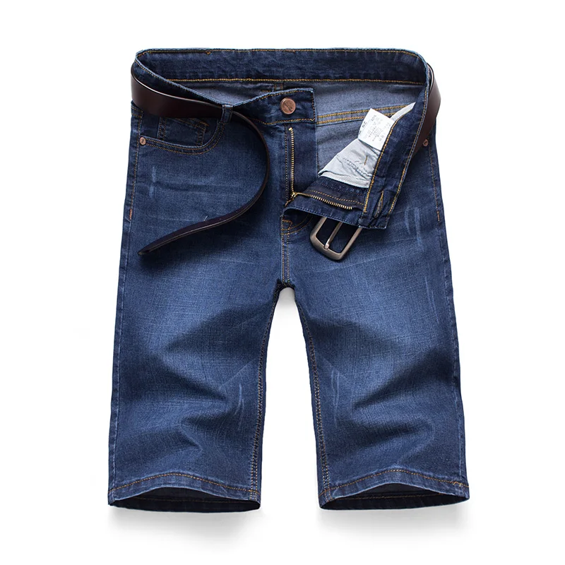 AIRGRACIAS 2020 Summer New Men Shorts Elasticity Straight Men Jeans Short Denim Bermuda Short Plus Size 28 46|Casual Shorts| - AliExpress