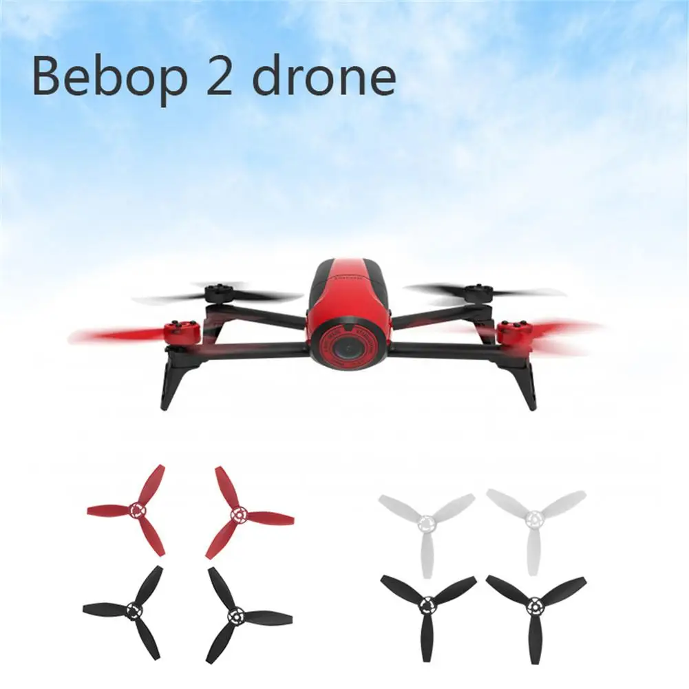

4PCS Propeller Triangle Airfoil Spare Propeller Set Lightweight Black Red White Props Drone Accessories For Bebop 2 Drone