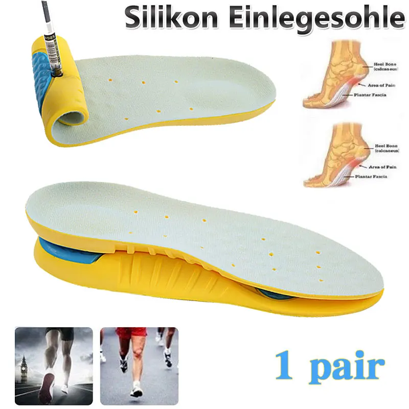 Силикагель стелька orthotic стелька Арка Поддержка обуви стельки спортивные 2 шт стелька с амортизацией ударов мягкие Здоровые Удобные