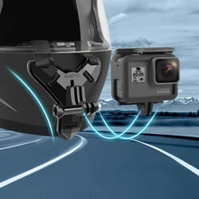 Подставка под подбородок для мотоциклетного шлема, держатель для GoPro Hero 9, 8, 7, 6, 5, 4, 3, Xiaomi Yi, Спортивная экшн-камера, аксессуар на все лицо