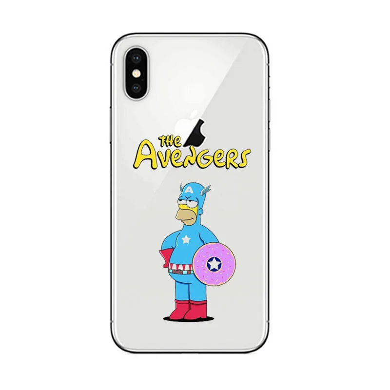 Чехол для телефона Homer J. Simpson для iPhone 5S, SE 6 6s 7 8 P PLUS X XR XS MAX Милый Забавный модный силиконовый чехол для телефона с рисунком