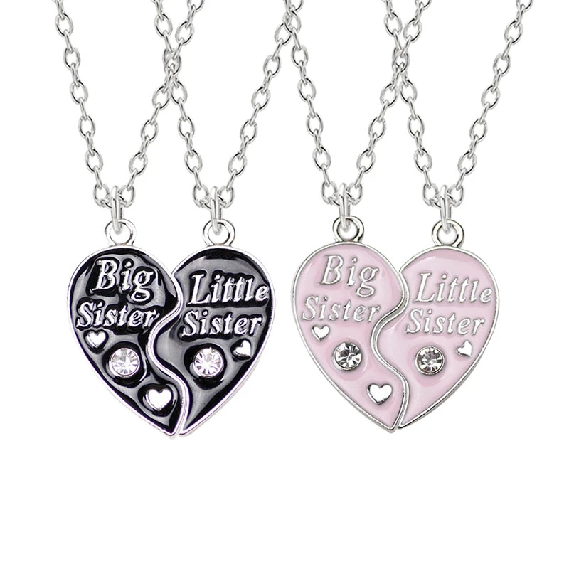 Best Friend Necklace Friendship English Alphabet Heart Pendant Babygirl Sisters Accessories For Gift Choker Wholesale | Украшения и