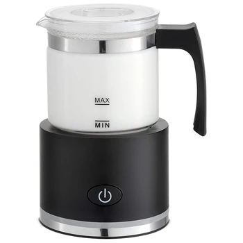 Milk Frother,Electric Warmer with Hot or Cold Functionality for Cappuccino Latte Macchiato Hot Chocolate EU Plug 2