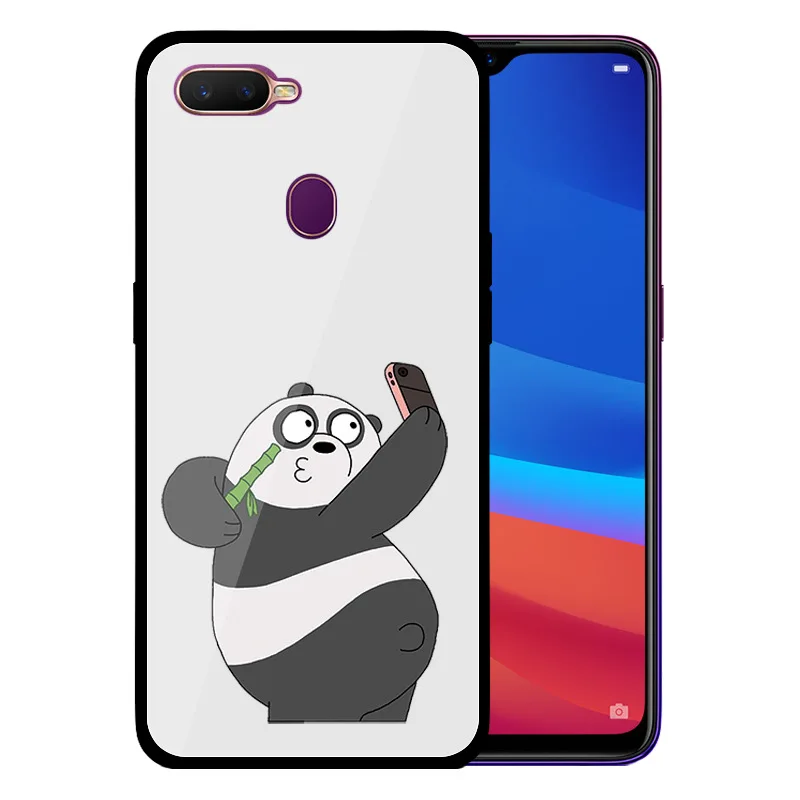 OPPO A9 A5 A7 A3S A83 A77 A5 9 A3 A7X Стекло чехол для телефона медведи Чехол