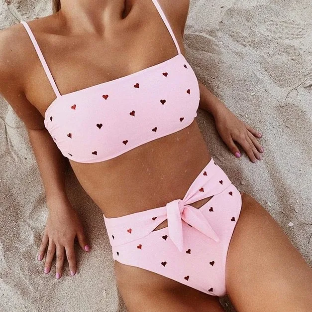 bandage swimsuit high waist