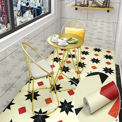 Waterproof Floor Sticker Vinyl Tile Anti-skid Self-adhesive Bathroom Kitchen Decorative Wallpaper Peeling And Pasting Wall Mural