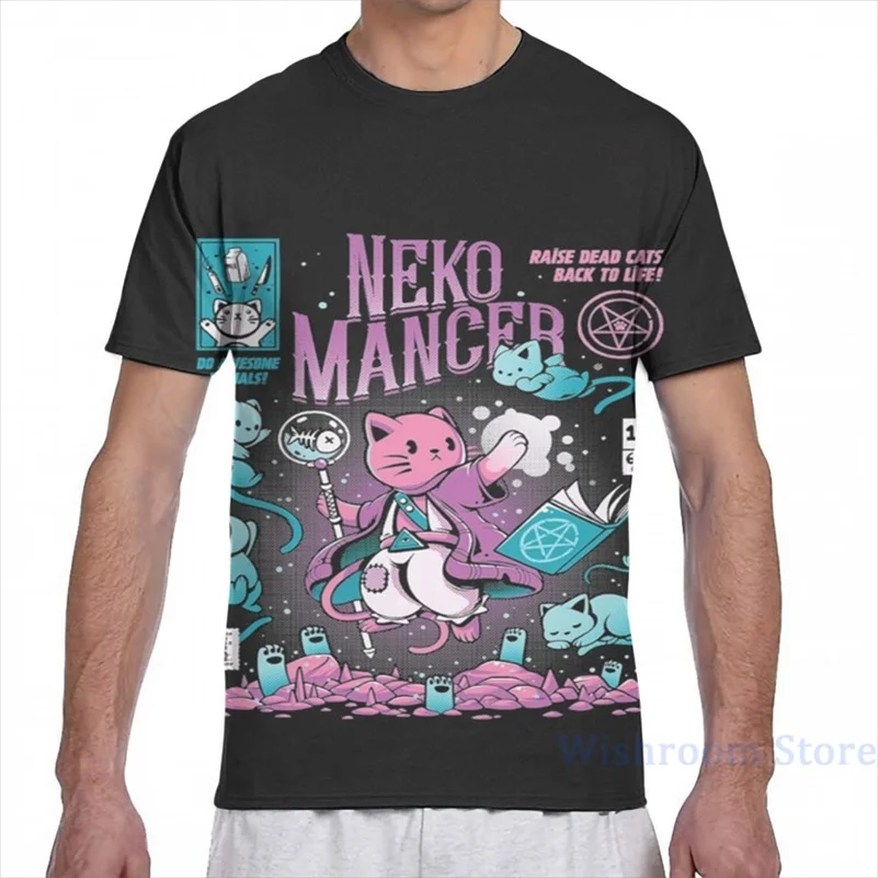 Мужская и женская футболка с принтом I Love Neco Mancer модная коротким рукавом для