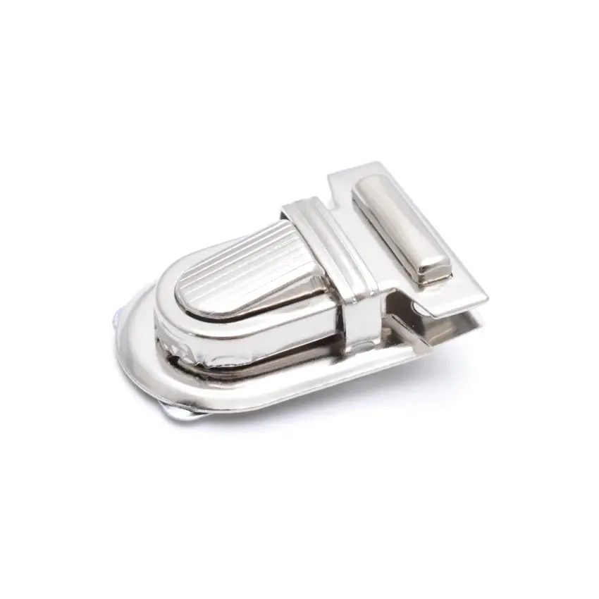 Silver 10 комплектов, сумка для рукоделия, сумочка, фурнитура, аксессуары, защелкивающиеся застежки/замок для закрытия 22 мм x 34 мм - Цвет: Silver