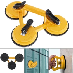 Triple Claw Sucker Vacuum Suction Cup with Rubber Suction Pad and ABS Plastic Handles for Tiles Glass Lightweight Locking Device
