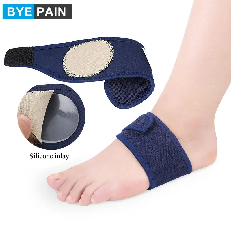 1Pair BYEPAIN Arch Support Brace Plantar Fasciitis Strap for Foot Pain