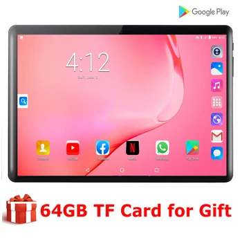 

New 10 inch tablet PC 3G Android 9.0 tablets Ram 2GB Rom 32GB WiFi GPS 10.1 tablet IPS Dual SIM GPS DHL Free +64GB TF CARD Gift