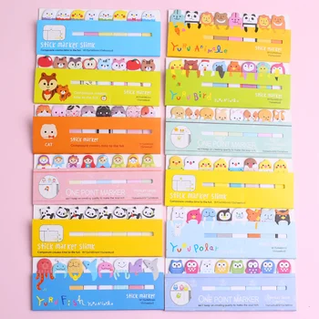 

Japanese Kawai Cat Dog Memo Pad Sticky Note Stationery Cute Index Tab Bookmark Post Supplies School Notepad Page Flag Decoration
