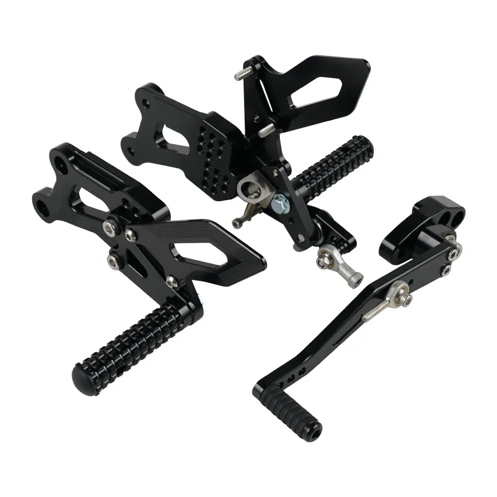 NICECNC мотоцикл Rearset Черный ЧПУ анодированный алюминий для Suzuki GSX-R1000/R- задние наборы