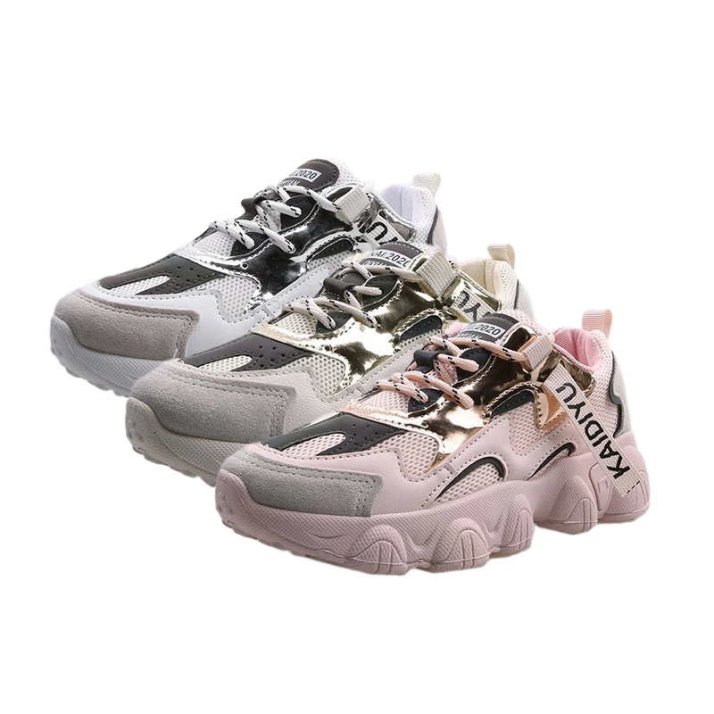 

Running Shoes for Women 2020 Autumn Casual Round Toe Platform Sneakers Female Fashion Lace-Up Mid Heel Travel Mesh Sneaker Woman