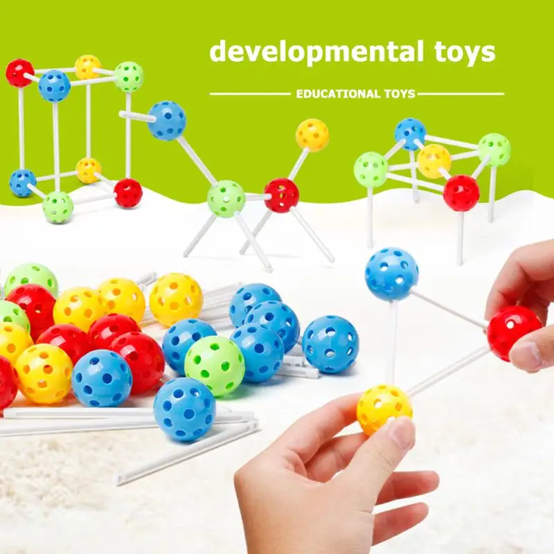 

36pcs Variety Inserted Beads Block Puzzle Building Blocks Children Beads Crafts Stringing Threading Monterssori Educational Toys