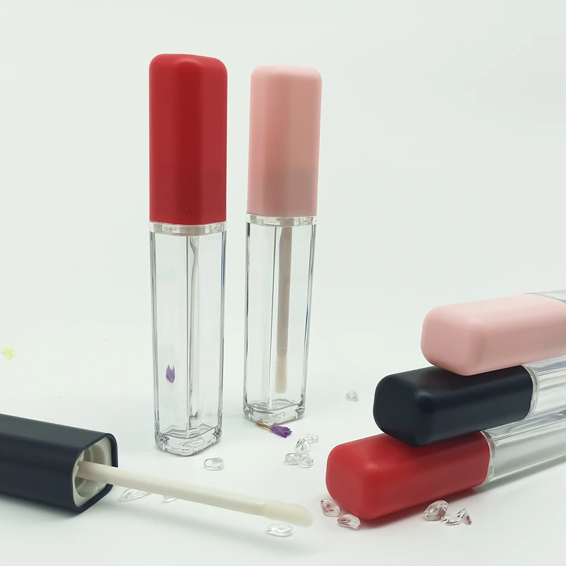 6 мл розовый красный черный блеск для губ многоразовые флаконы Косметические