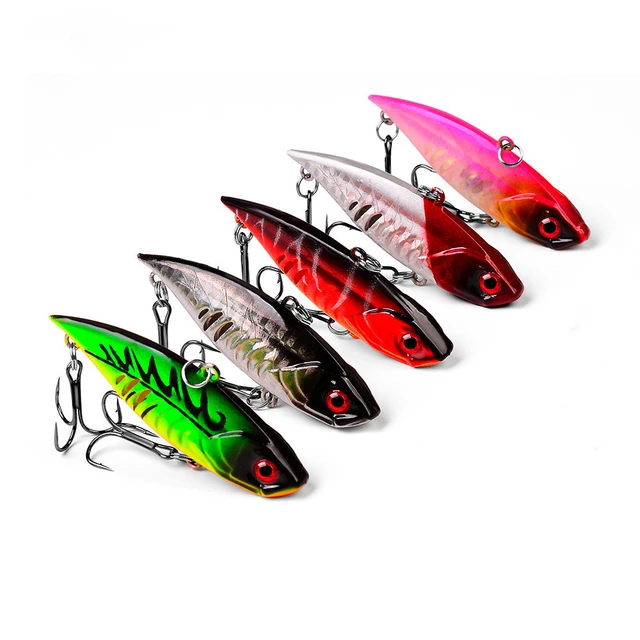 5PCS/lot 6.5cm 11g Hard Sinking Fishing Lure Kit Artificial VIB