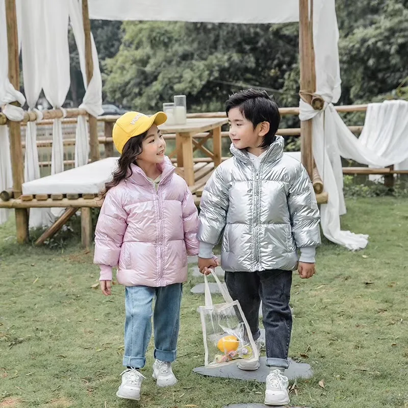 Модная детская зимняя куртка детский зимний комбинезон теплые куртки одежда для