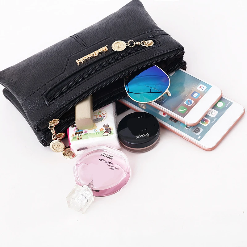 LEI LIN PU new style small bag Ladies Wallet Women PU Leather Clutch Bag Girls Zipper Clutch Coin Purse Female Bag Handbag fo