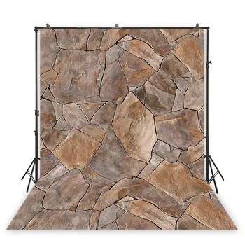

HUAYI brown stone back drop newborn photo backgraphy art fabric background kids photo shoot studio props photoboothXT-6948