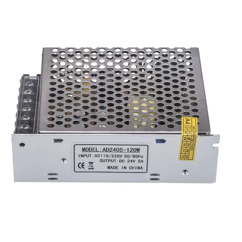 

AC 100V ~ 220V to DC 24V 5A 120W voltage converter switch power supply for LED strip