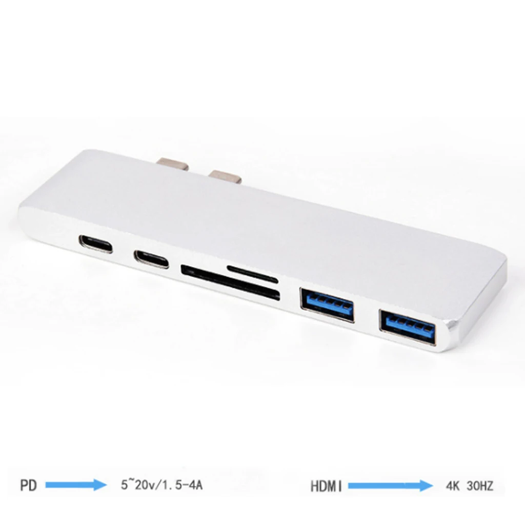 USB 3,1 Tipo Mosible-C концентратор для HDMI адаптер Thunderbolt 4 K 3 C концентратор Com концентратор USB 3,0 PD TF слот sd-ридер для MacBook Pro/Ar