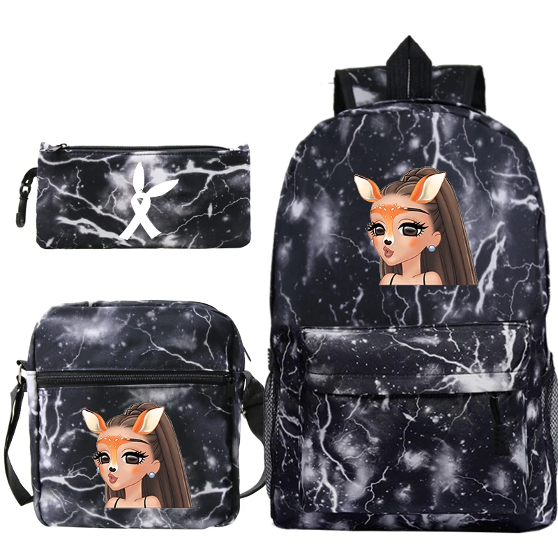 Модная сумка Mochila Ariana Grande, рюкзак с принтом, школьная сумка для мальчиков и девочек, дорожная сумка, рюкзак для ноутбука-подростка, пеналы для ручек