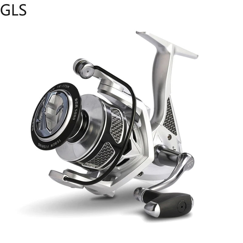

GLS Anti-corrosion/Durable 5+1BB Spinning Wheel Metal Rocker 4.9:1/5.2:1 High-speed Carp Fishing Reel 2000-6000 Series