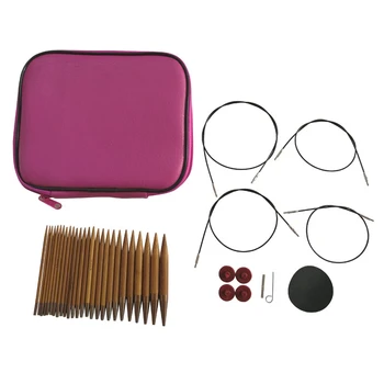 

13 Sizes Aluminium Circular Knitting Needle Ring Set Crochet Hook Set Yarn Weave Knitting Tools Sewing Accessories