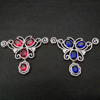 

gold plated CZ micro pave flower charm connector Pendant for necklace