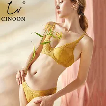 CINOON, новинка, топ, женское нижнее белье, сексуальное, вышивка, кружево, комплекты нижнего белья, высокое качество, комплект с бюстгальтером, пуш-ап, сексуальное нижнее белье, комплект с бюстгальтером и шортами
