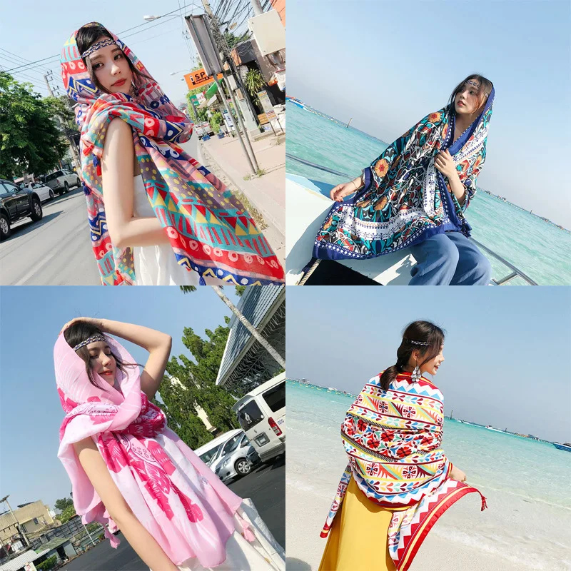 

Lady Echarpes Foulards Femme Scarf Women Cachecol Double Side Large Long Tassel Pashmina Scarf Wrap Shawl Mujer Bufanda