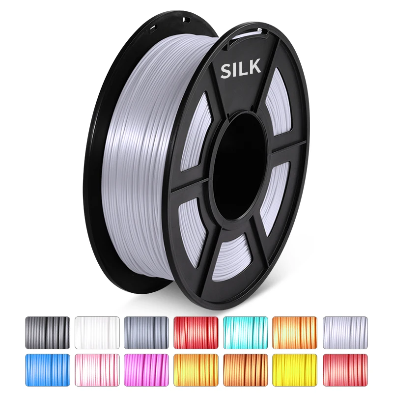 pla abs tpu Muti-Color PLA PETG SILK Filament 1.75MM 1KG Suitable For All Types Of FDM3D Printers Accuracy Dimension +/-0.02MM VacummPacking abs plastic 3d printer 3D Printing Materials