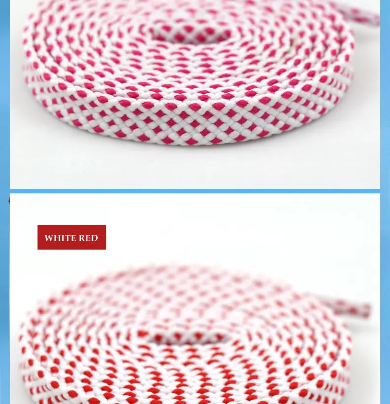 1 Paar Flache Zweifarbige Schnürsenkel für Sneakers Polyester Karierte Doppelschichtige Hohlschnürsenkel für Schuhe Sport Tennis Schnürsenkel – Detail 12