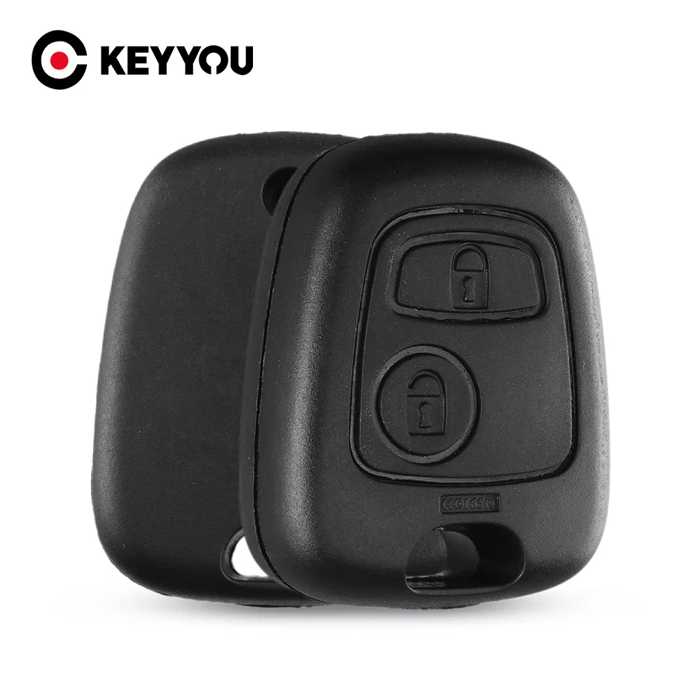 KEYYOU Remote Key Car Key Fob Case Replacement Shell Cover For Peugeot 307  308 3008 107 207 407 without Blade