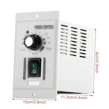 

400W Speed Controller Adjustable Lathe Control Single-phase Plastic+Metal
