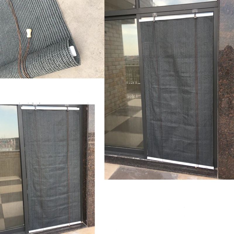 

Window Awning Balcony Curtain Sunshade Net Window Awning Outerdoor Anti-UV Sunscreen 80% Shading Rate Balcony Privacy Decoration