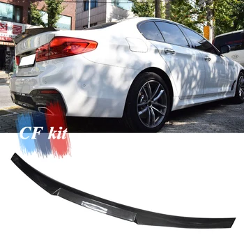 

CF Kit Real Carbon Fiber V Style Spoiler Wing For BMW 5 Series G30 G31 F90 Rear Trunk Car Styling