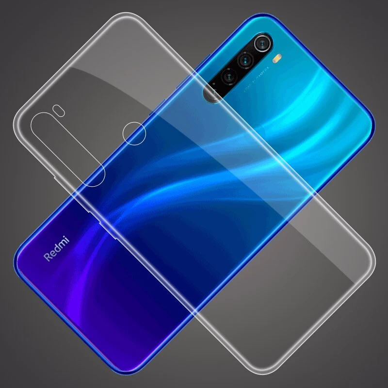 Чехол для Xiaomi Redmi Note 8 TPU Силиконовый прочный прозрачный мягкий чехол для Xiaomi Redmi Note 8 Pro защитная задняя крышка