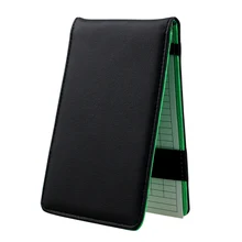 PU Leather Golf Scorecard Holder Score Card Notebook Accessories Equipment